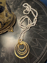Load image into Gallery viewer, White Sand Hand Knotted Silk Necklace
