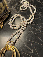 Load image into Gallery viewer, White Sand Hand Knotted Silk Necklace
