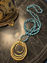 Load image into Gallery viewer, Denim Blue Hand Knotted Silk Necklace
