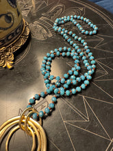 Load image into Gallery viewer, Denim Blue Hand Knotted Silk Necklace
