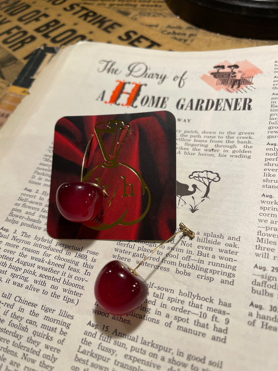 Cherry Jubilee Earrings!